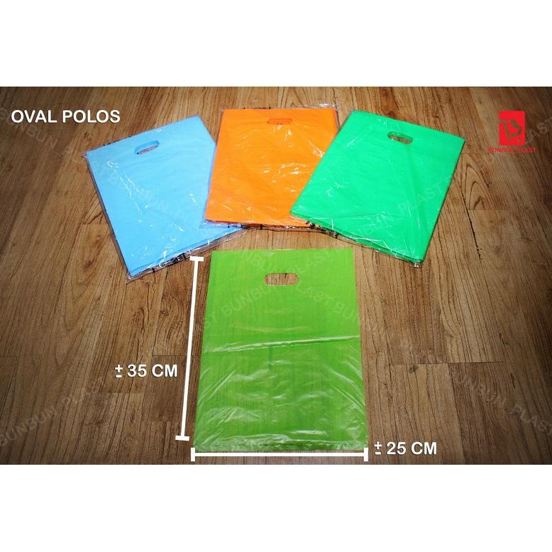 Plastik Hd Pond Oval Polos 25X35/Plastik Packing Olshop/Shopping Bag Plastik-King Seven
