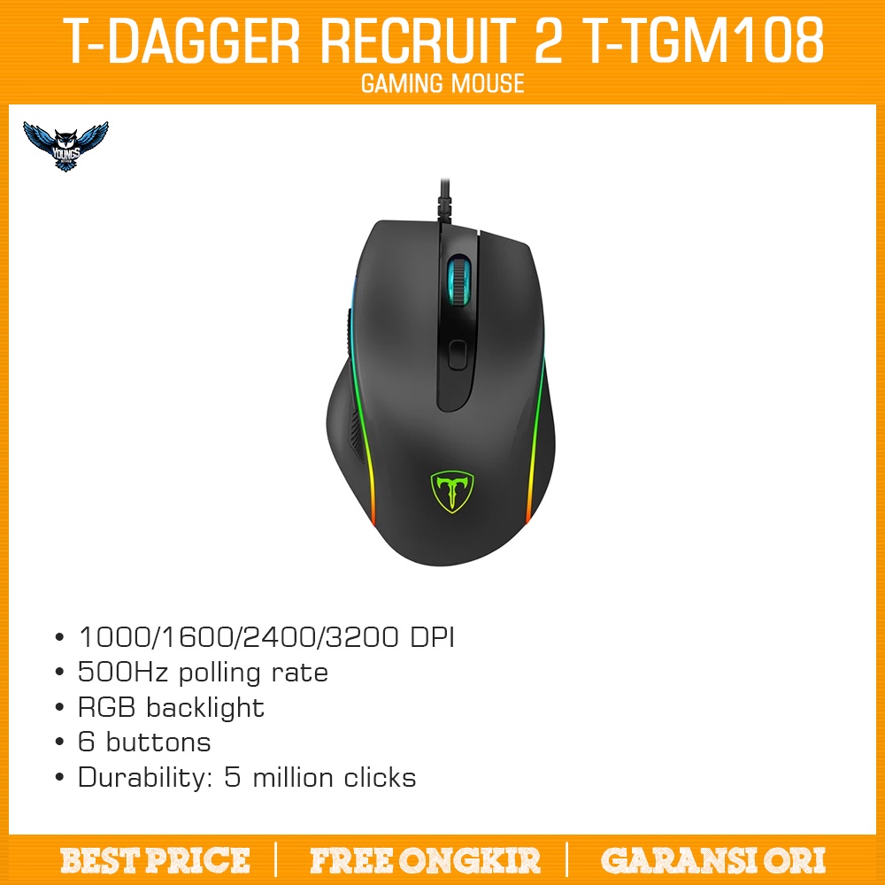 T-DAGGER Recruit 2 T-TGM108 Mouse Gaming