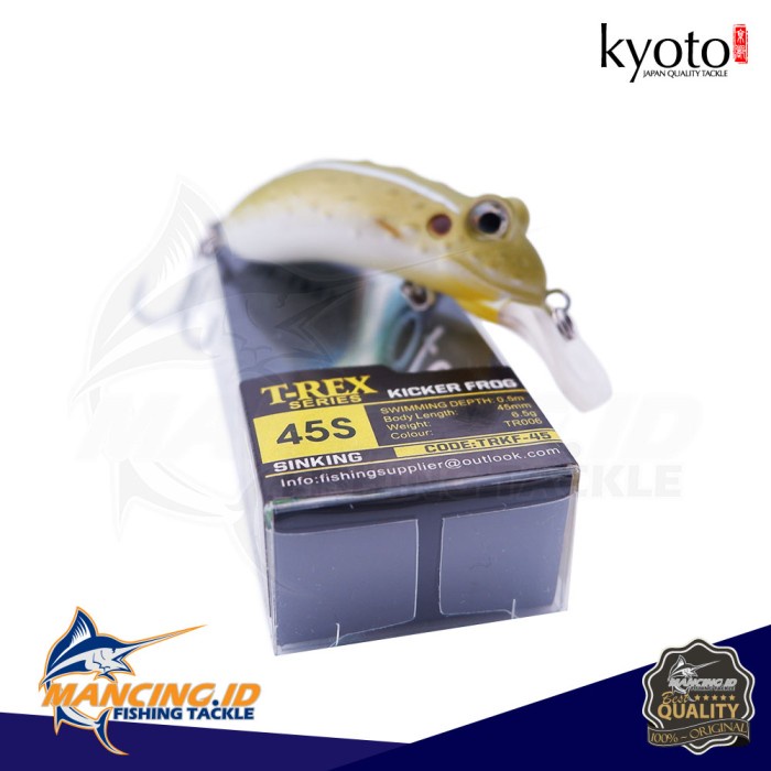 Kyoto KICKER FROG 45S Sinking Lure Pancing Premium Umpan Buatan
