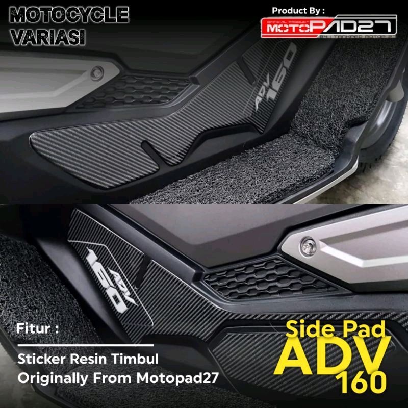 stiker sidepad honda ADV 160 resin premium