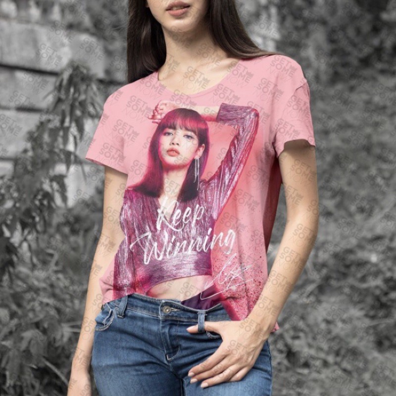 BLACKPINK Jennie Lisa Rose Jisoo Limited Baju Kaos Fans T Shirt KPOP