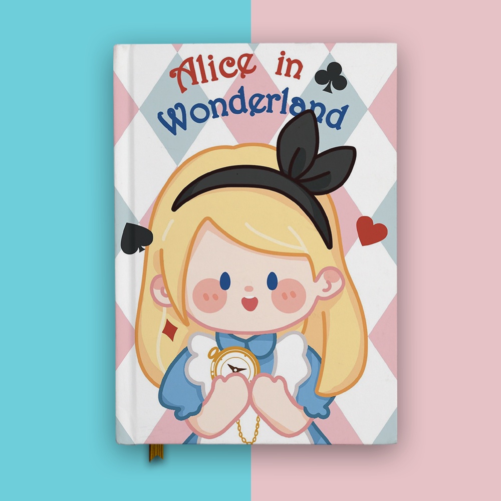

Buku Alice In Wonderland 1 Notebook Custom Diary Agenda Jurnal Hardcover