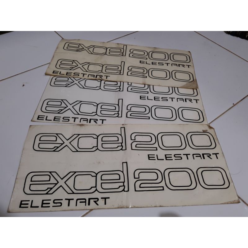 stiker vespa excel 200