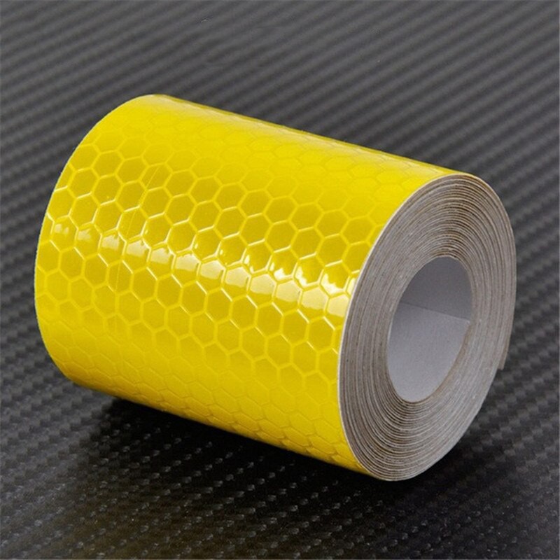 Stiker Nano Car Reflective Sticker Mobil Motor Warning Tape 5 x 100cm Kuning