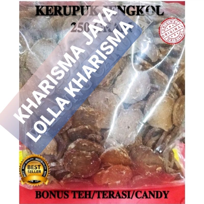 

KERUPUK JENGKOL MENTAH 250 GRAM GRATIS TEH/ TERASI/ CANDY