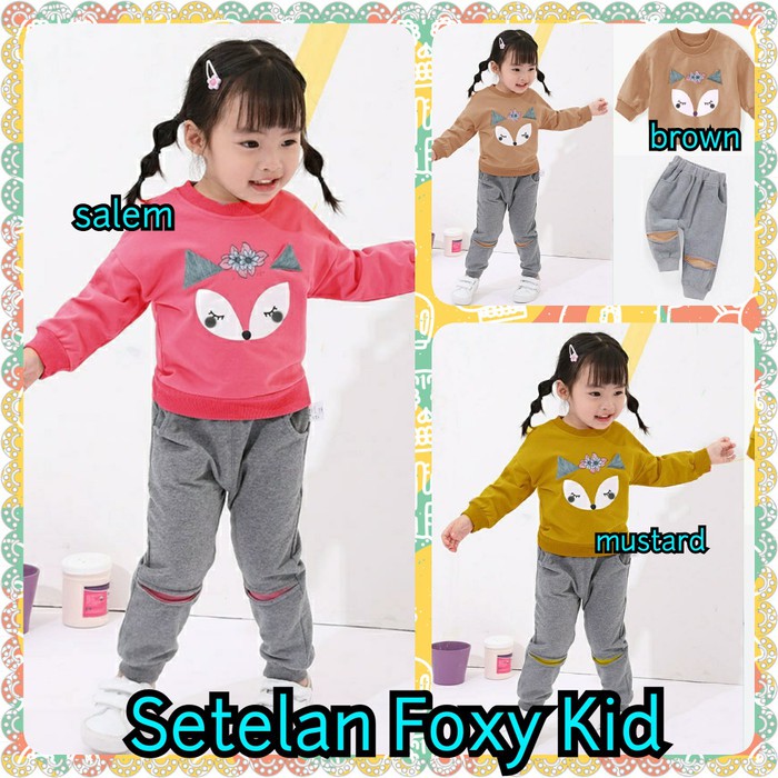 Baju Anak Perempuan Import Setelan Korea Umur 3 4 5 6 7 8 9 10 tahun | Baju Anak Cewek Murah