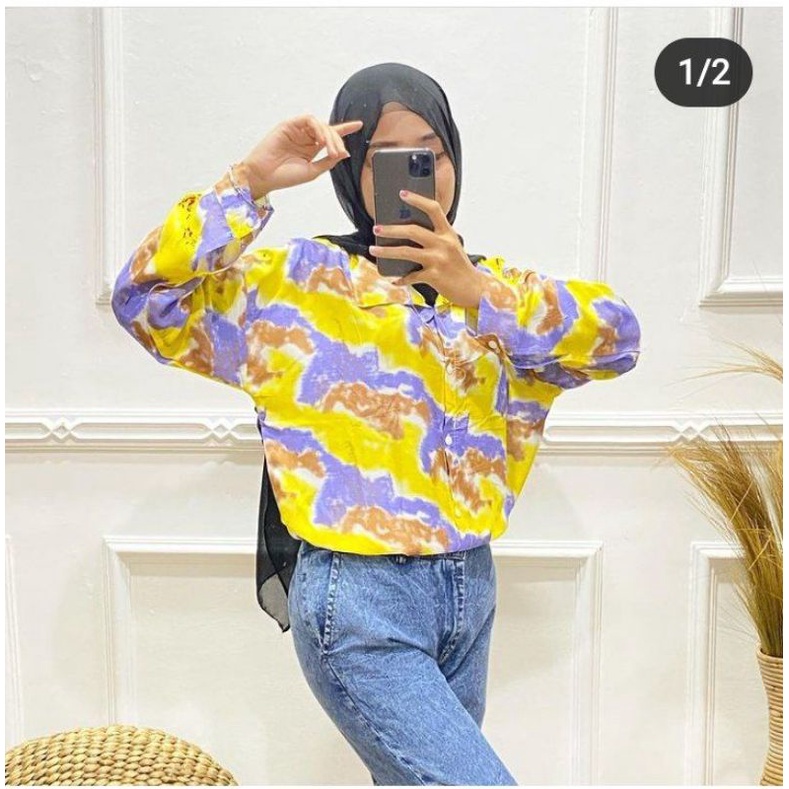 Kemeja Cewek Murah/Kemeja Wanita/Outfit Kuliah