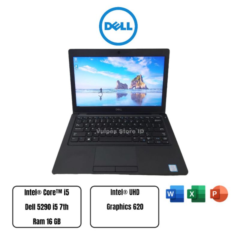 Laptop Dell Latitude 5290 intel core i5 gen 7th ram 8gb Murah