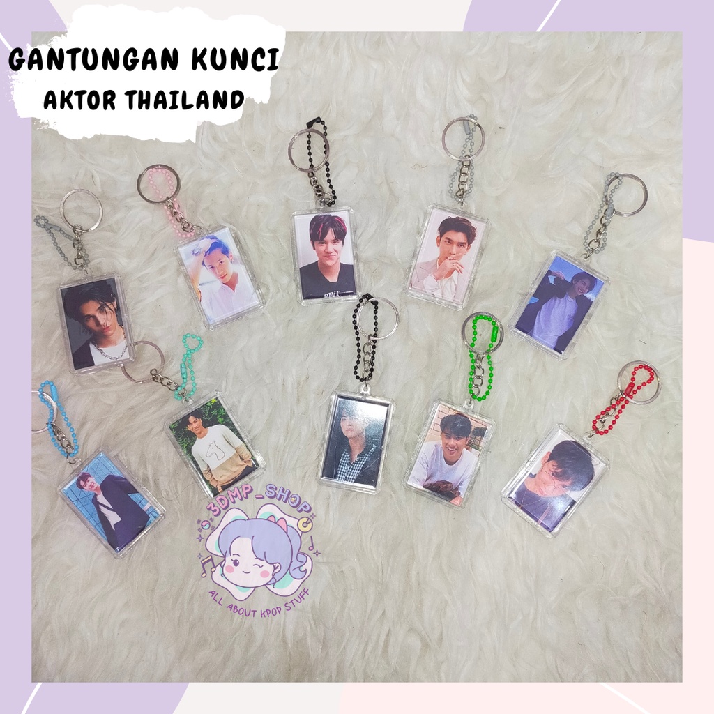 Gantungan Keychain Aktor Thailand mew gulf