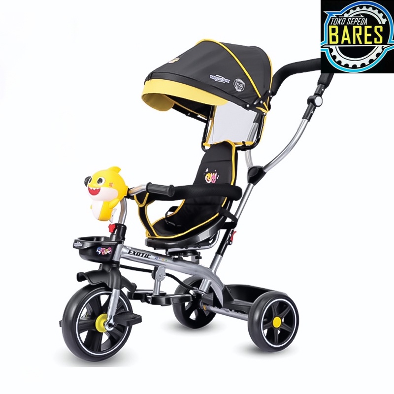 Sepeda Roda Tiga Anak Exotic ET-1265 / ET-711 / ET-713 Baby Shark / Tricycle