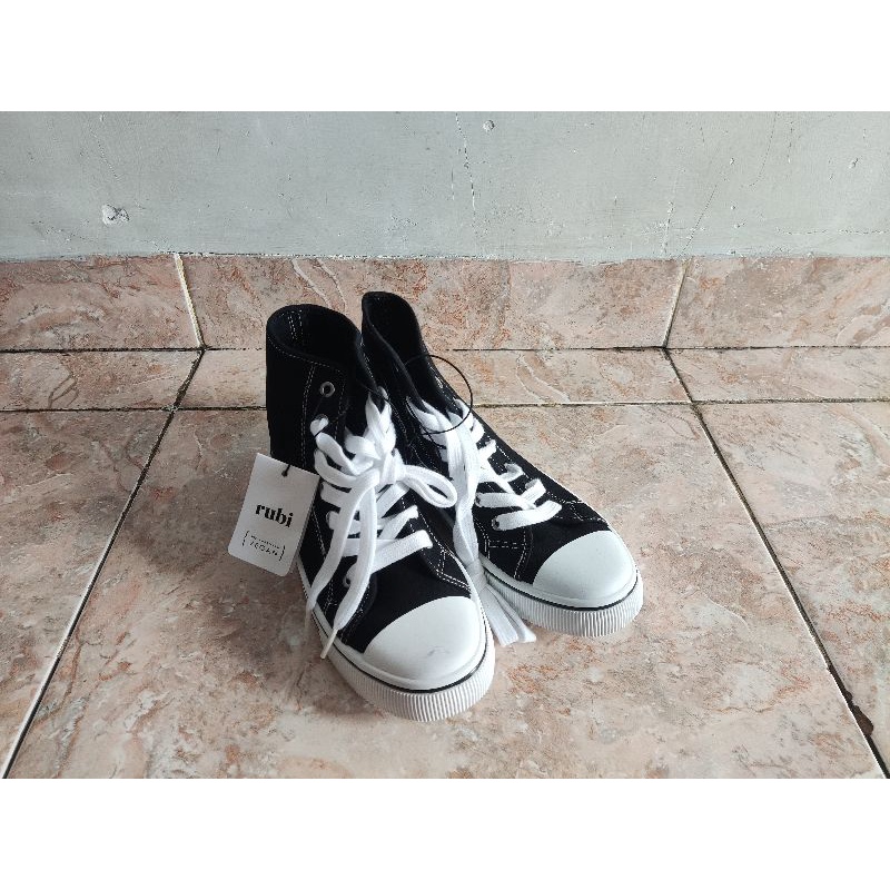 [New] Sepatu Sneakers - Rubi - Harlow High Top - Black