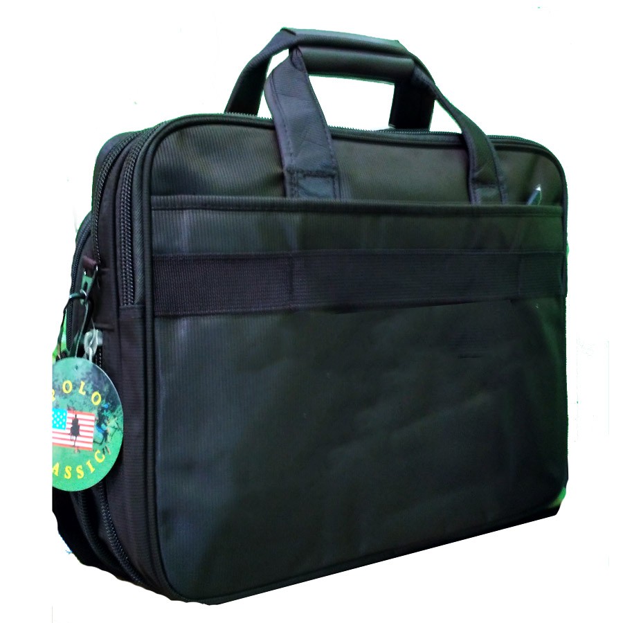 Tas Laptop dan Documnet Pria Premium Nilon - Coffee&amp;Hitam