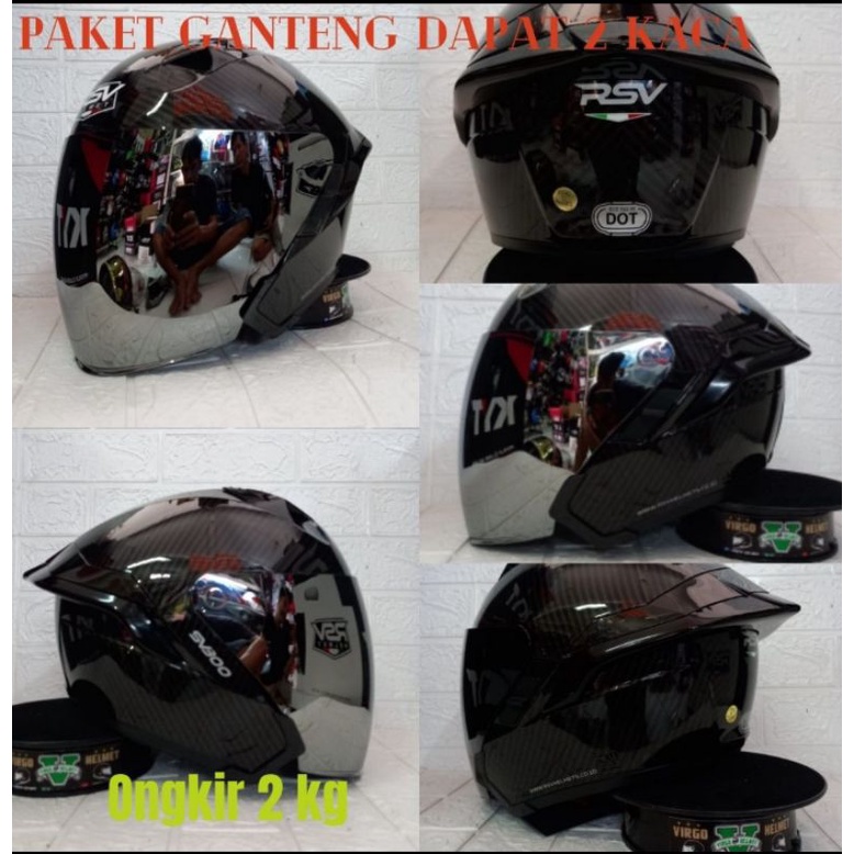 RSV SV300 MOTIF CARBON PAKET GANTENG SNI DOT(ongkir Termurah 2 kg)
