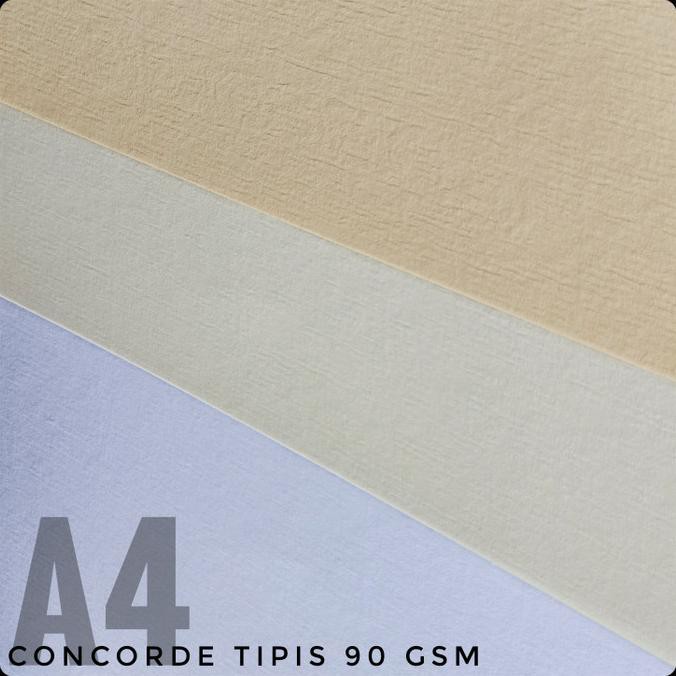 

Kertas Concorde Tipis 90 Gsm A4 Uk. 21 cm X 29,7 cm All Colour - Putih