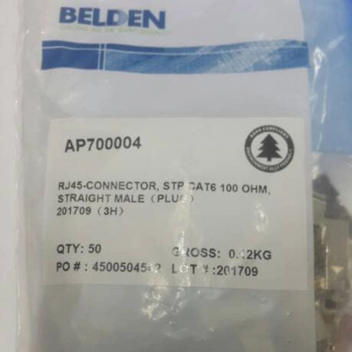 Belden Konektor RJ45 Cat6 STP AP700004 Original