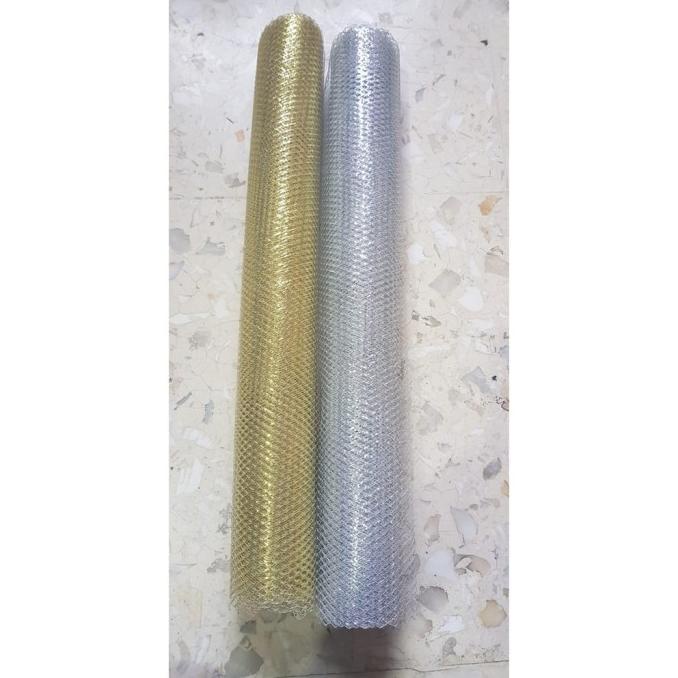 +++++] SILVER TILE JARING GLITTER GOLD & KAIN JALA KAIN