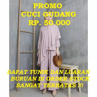 SET TRENDY MURAH MACARIA SET Bahan Mosscrepe Setelan Wanita Termurah Trendy Modern 2021