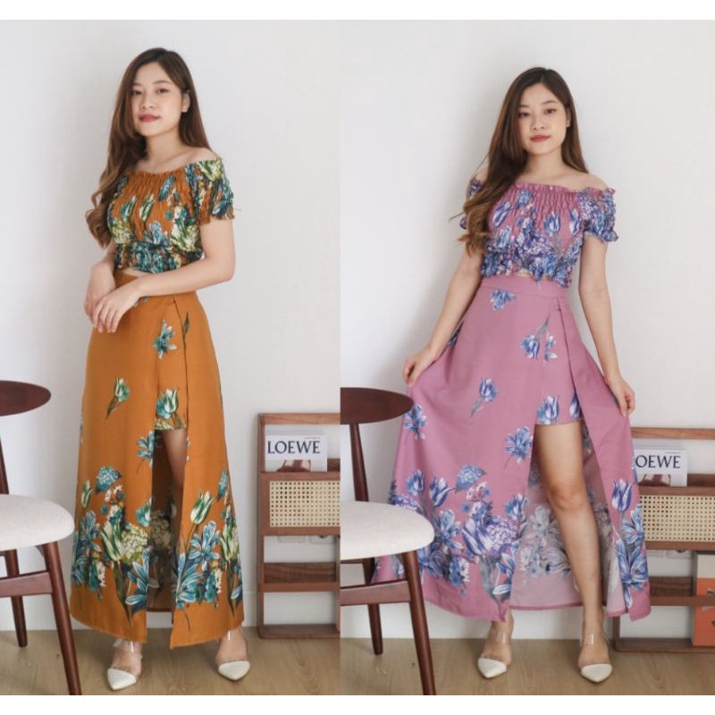 One Set Wanita Set Sabrina Kerut