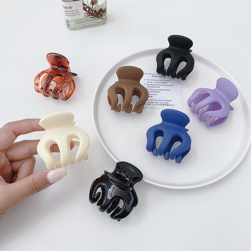 Jedai Doff 5cm Jepit Rambut Bangkok Wanita Korea Jedai Matte Cakar 3 Cakar 5 Matte Hair Claw Clips