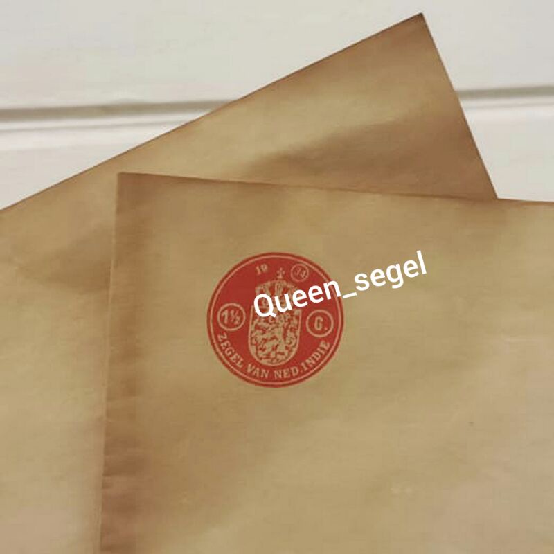 

Kertas Segel Asli Tahun 1934 Double