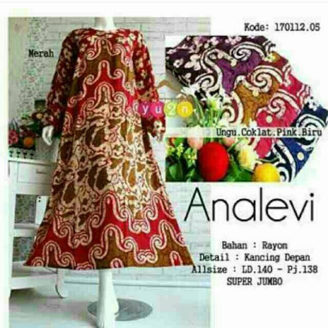 Dress daster longdress SUPEER JUMBO ANALEVI