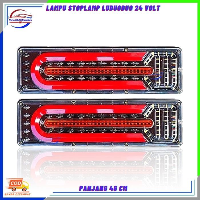 Lampu Variasi Rem Stop Lamp Stoplamp Sein Running Belakang Variasi Mobil Truk Truck Canter 24 Volt