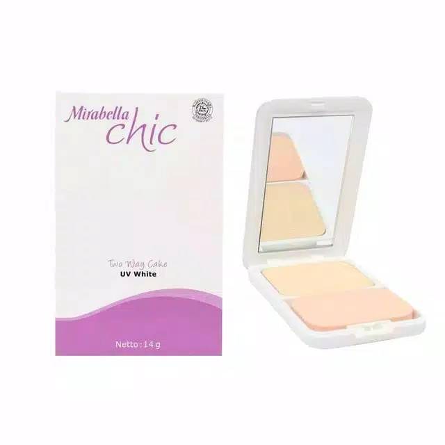 MIRABELLA Chic Two Way Cake Uv White [Tersedia Bentuk Refill]