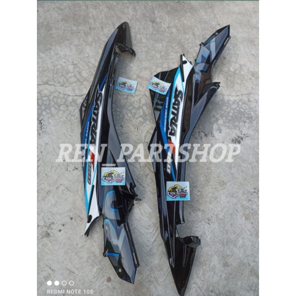 Cover Body Belakang Satria Fu Facelift Fl Hitam Ber stripping