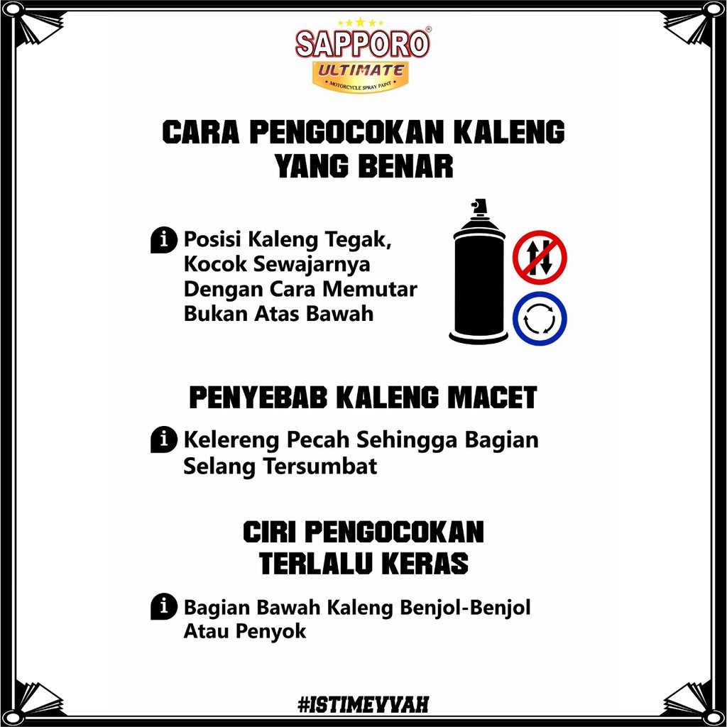 Paket Cat M74 Majestic Red / Sapporo Ultimate / Cat Spray Semprot Aerosol Terbaik