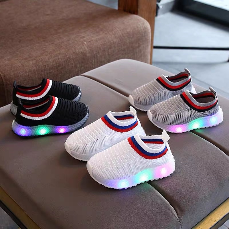(HZ) Sepatu led anak HZK04
