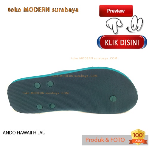 ANDO HAWAII HIJAU sandal jepit flat casual