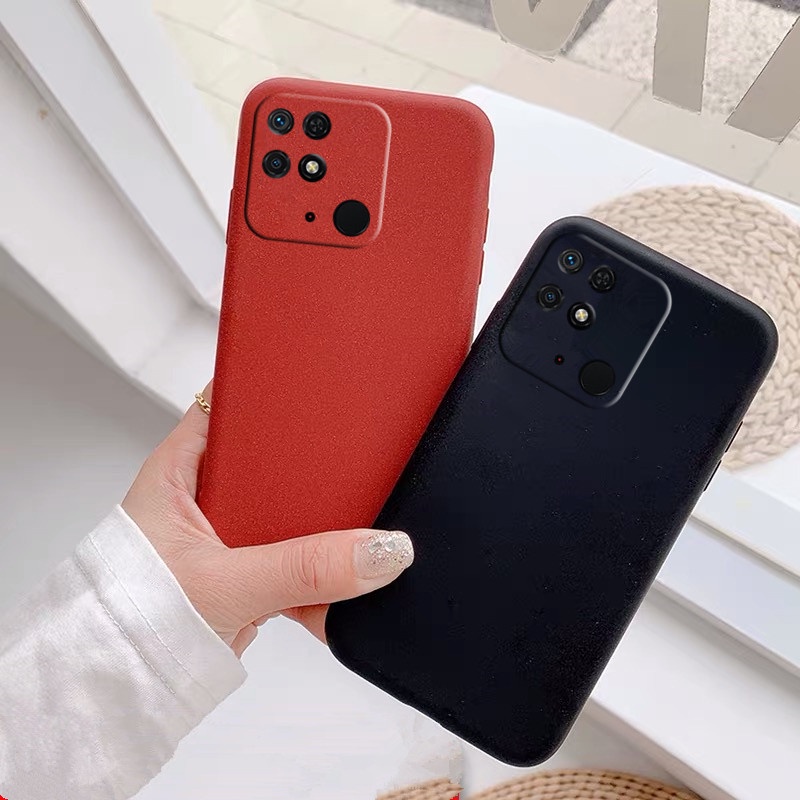 Soft Case Redmi 10A Redmi 9C Slim Matte Silicon Sandstone