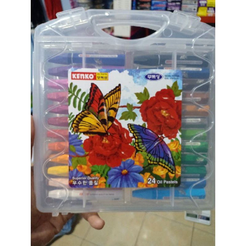 

(400gr) Crayon oil pastel Kenko 24 warna