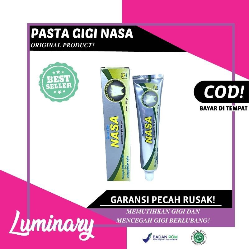 PASTA GIGI NASA PEMUTIH GIGI TEETH WHITENING ODOL NASA PASTA ODOL GIGI ANAK PERAWATAN GUSI SENSITIF