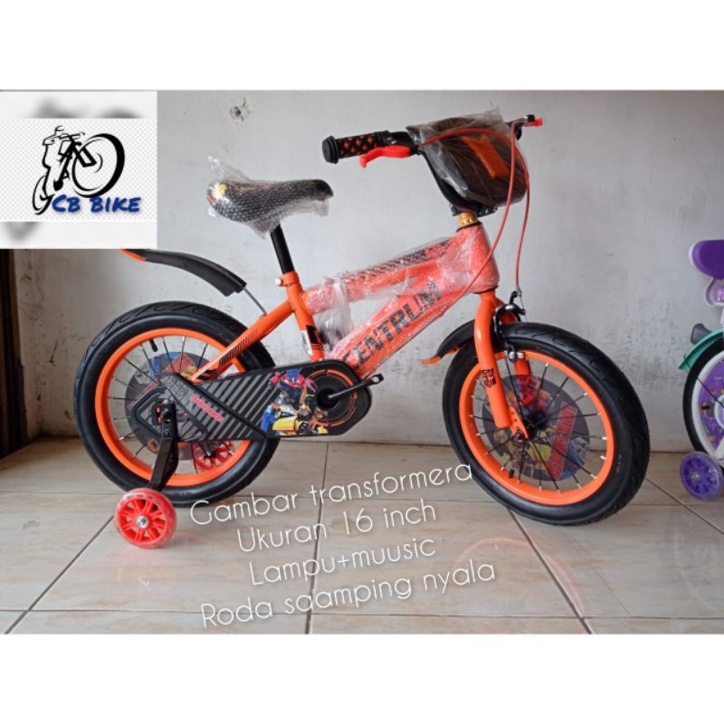 sepeda bmx anak cowok ukuran 16 inch centrum 3308