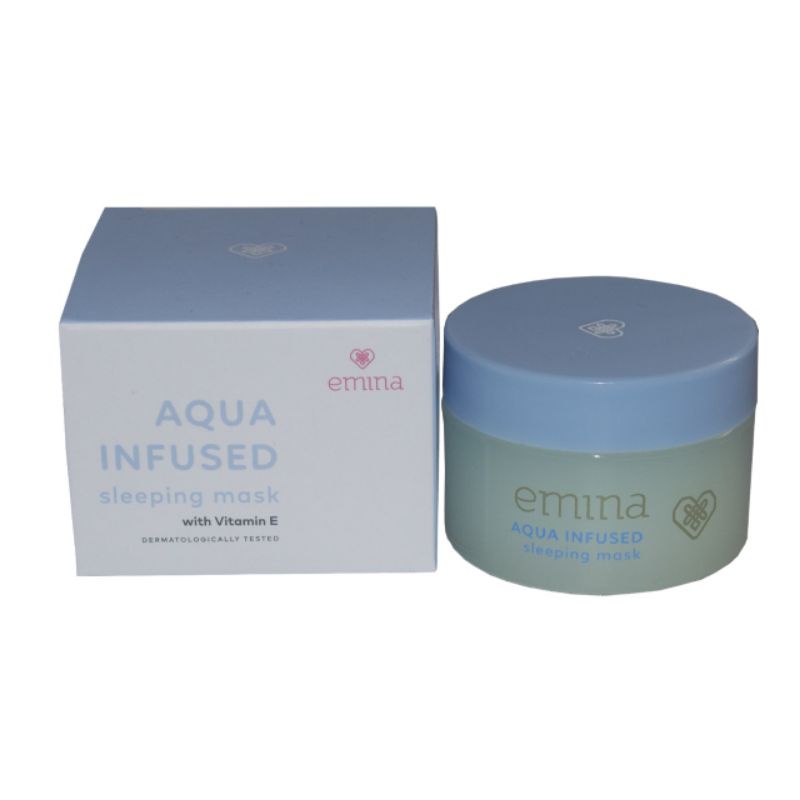 ✿ELYSABETHME✿ ˜”*°• emina •°*”˜. Emina aqua infused sleep mask water masker tidur pelembab moist moisturizer