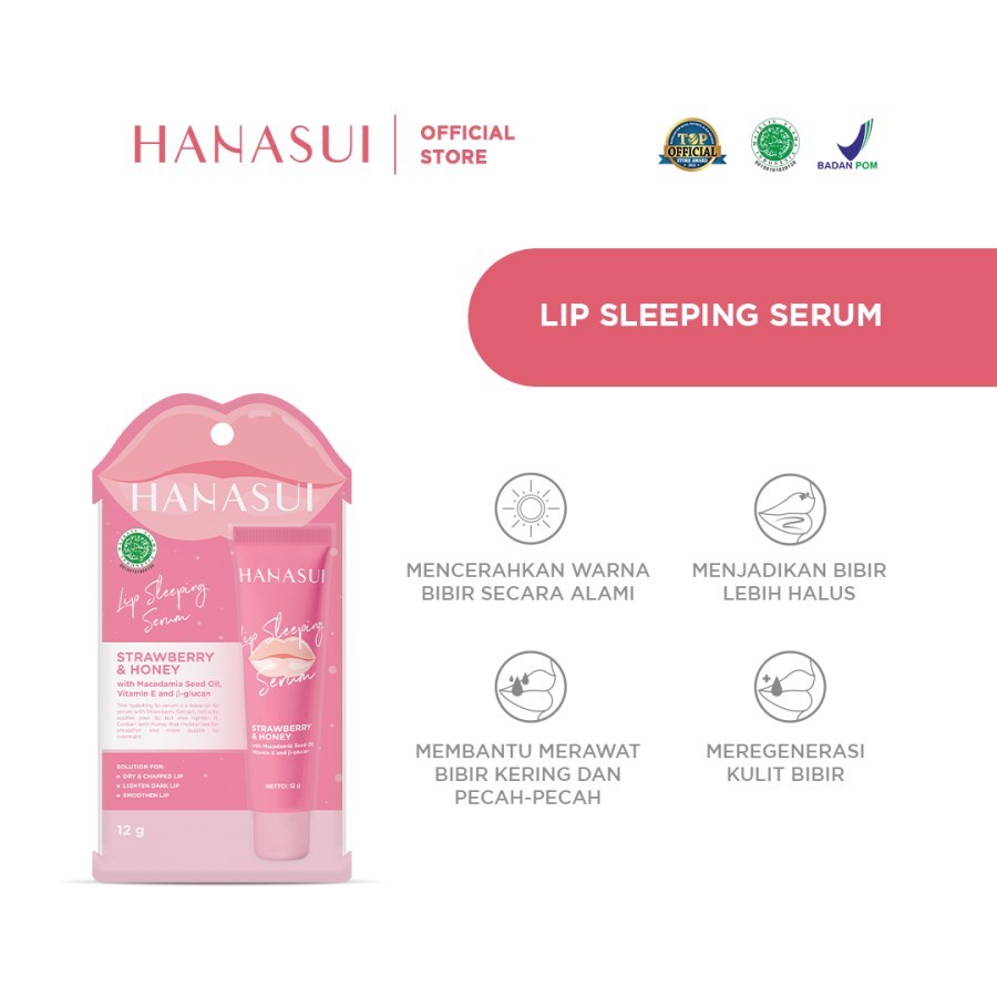 Hanasui Lip Sleeping Serum / Serum Bibir BPOM Halal