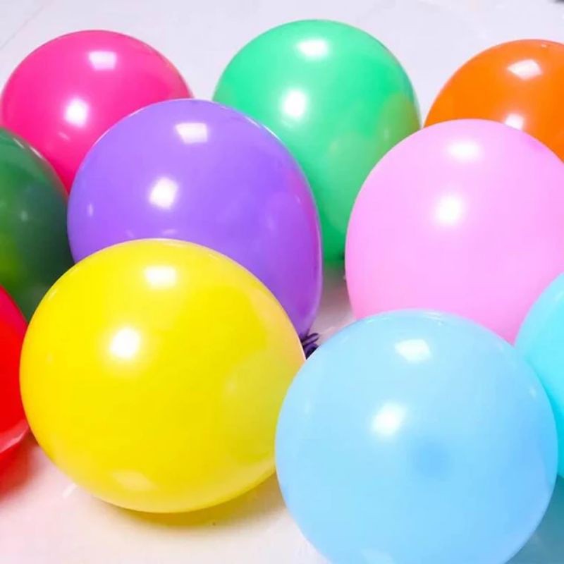 grosir / eceran balon latex doff warna warni | 12&quot; inch balon polos warna warni