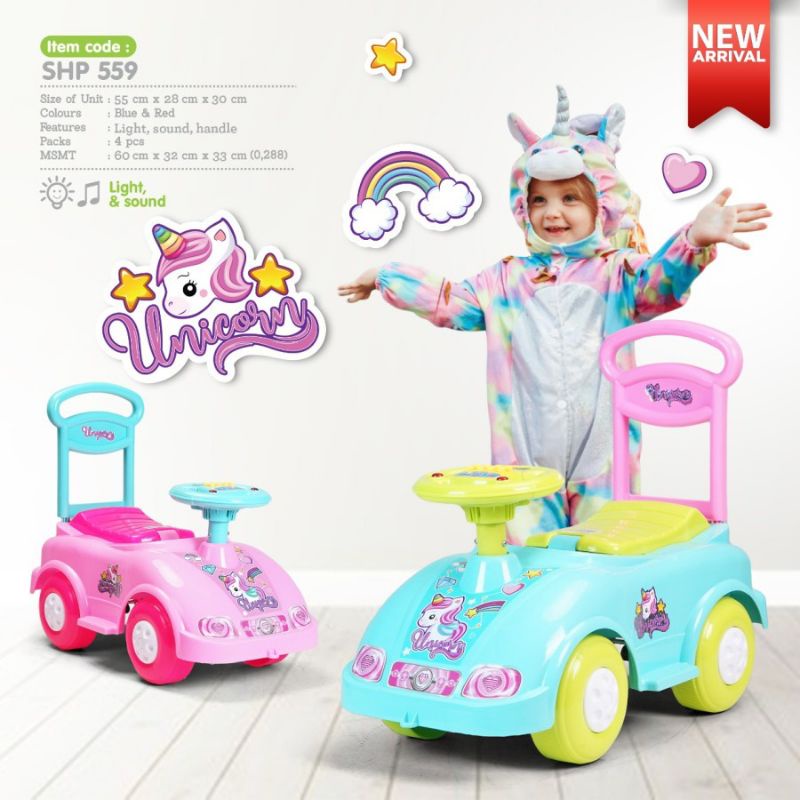 MAINAN RIDE ON CARS BTL 559 BY SHP TOYS/MAINAN ANAK TUNGGANG BIRU-PINK-HITAM- tosca