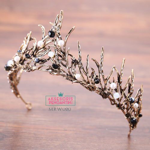 [BISA COD] AKSESORIS PENGANTIN MAHKOTA BRIDAL HEADPIECE WEDDING MRW020