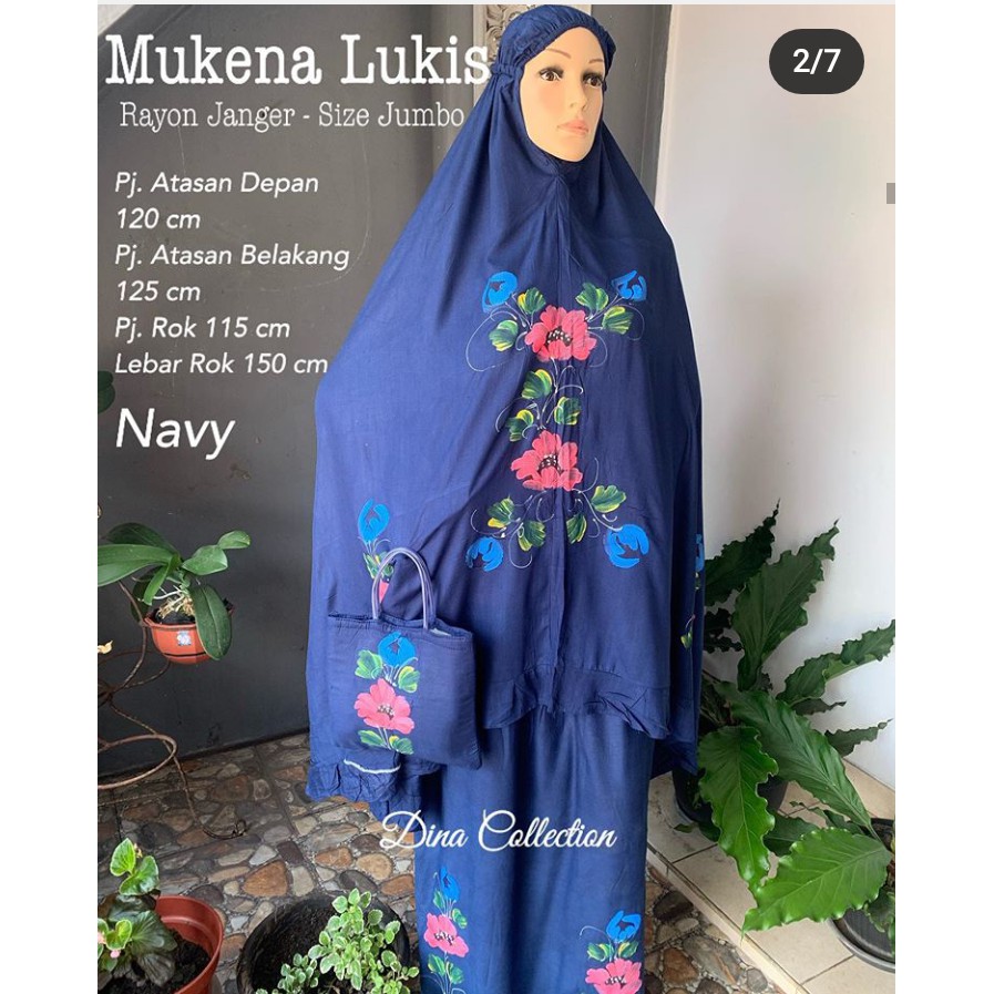 Mukena Lukis Jumbo Rayon Janger