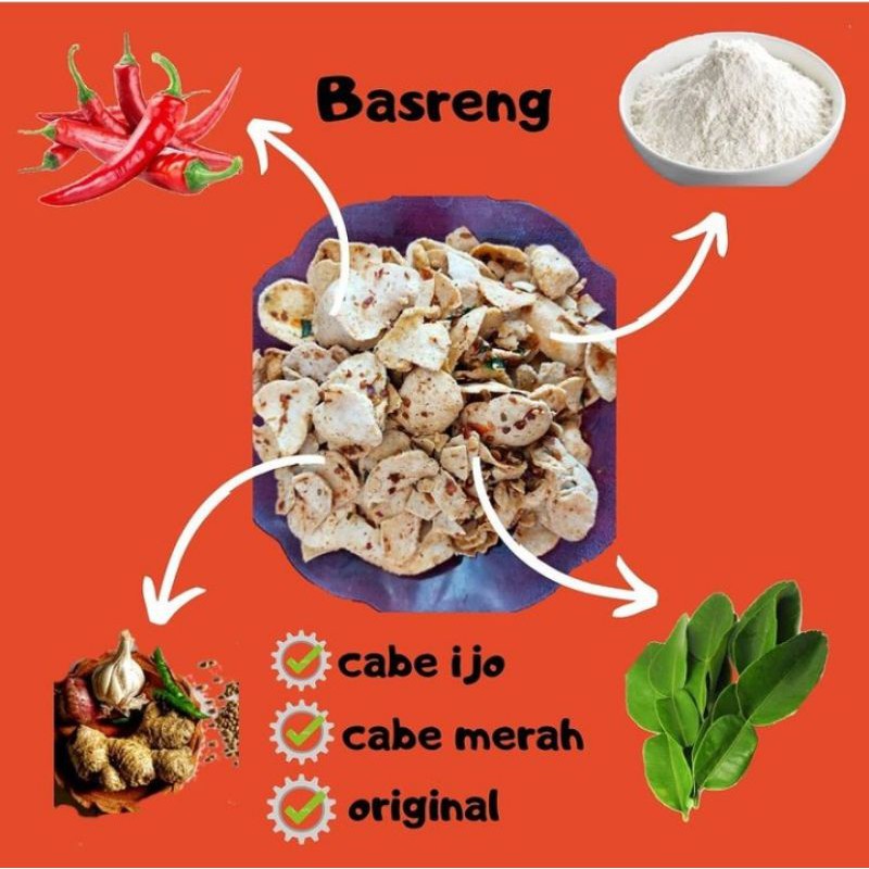 

Basreng 100gram pedas ori