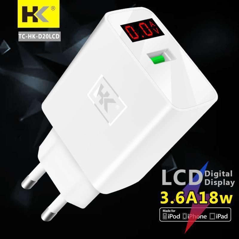 SUPER VOOC Fast Charger 18W WITH LCD 4AMPER CHARGER 4A FAST CHARGING SUPER VOOC CASAN POWER ADAPTER