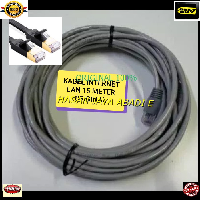 HJ237 original Kabel LAN rj45 meter UTP Scable konektor wifi internet PLUG boot komputer jaringan co