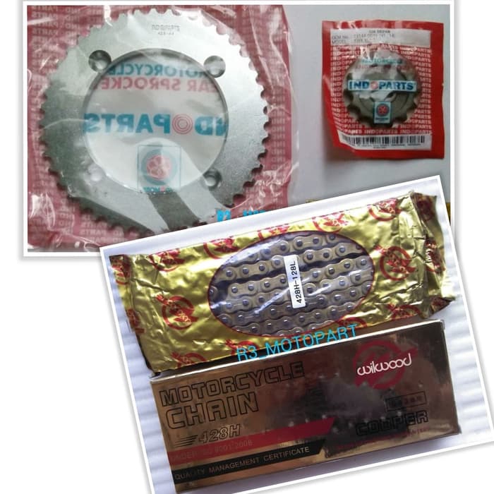 Gir set/Gear Indopart/Indoparts Rantai Gold DTracker/D Tracker 150/KLX
