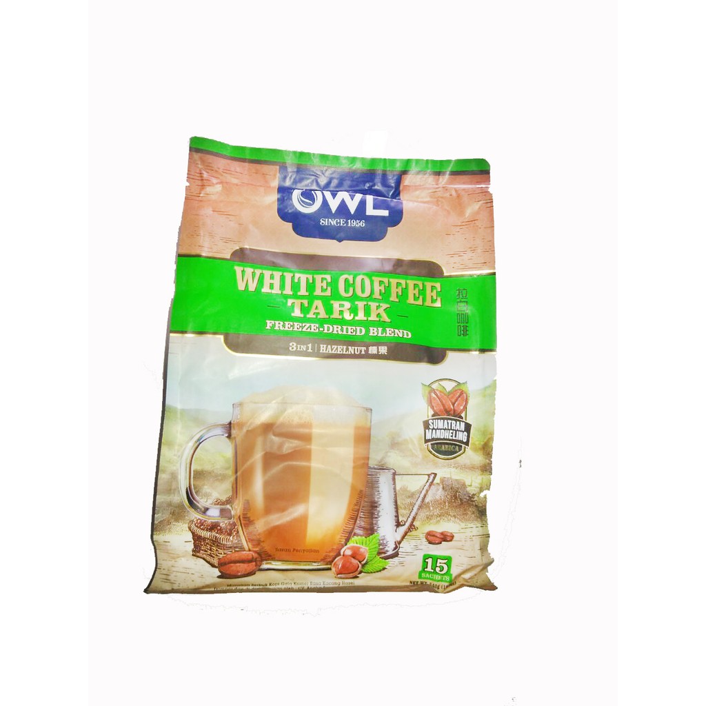 OWL White Coffee Hazelnut 15's 600 gr (Kemasan Baru) Shopee Indonesia