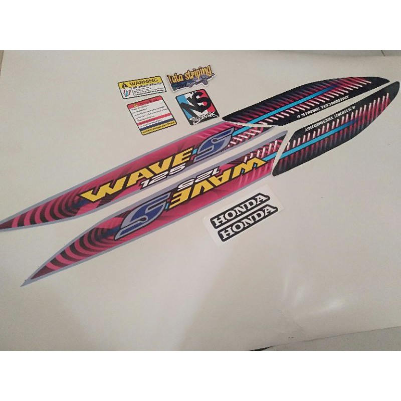 striping wave s 125 thailand hitam supra 125
