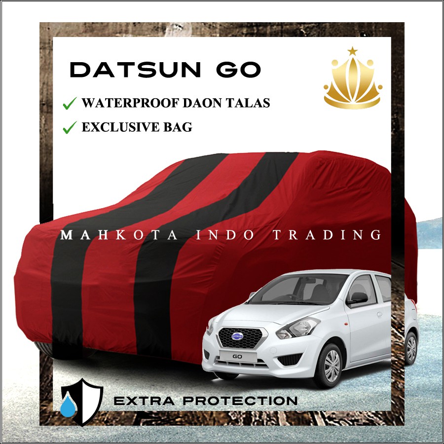 Custom Body Cover Warna Datsun GO 2 Baris / Sarung Mobil / Penutup Mobil Warna Datsun GO Pendek