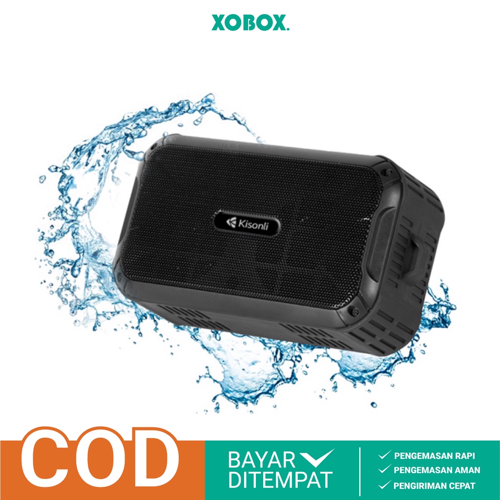 Sepeker Aktif Bluetooth Portable T3 Stereo Waterproof 10M Connection Distances -XOBOX