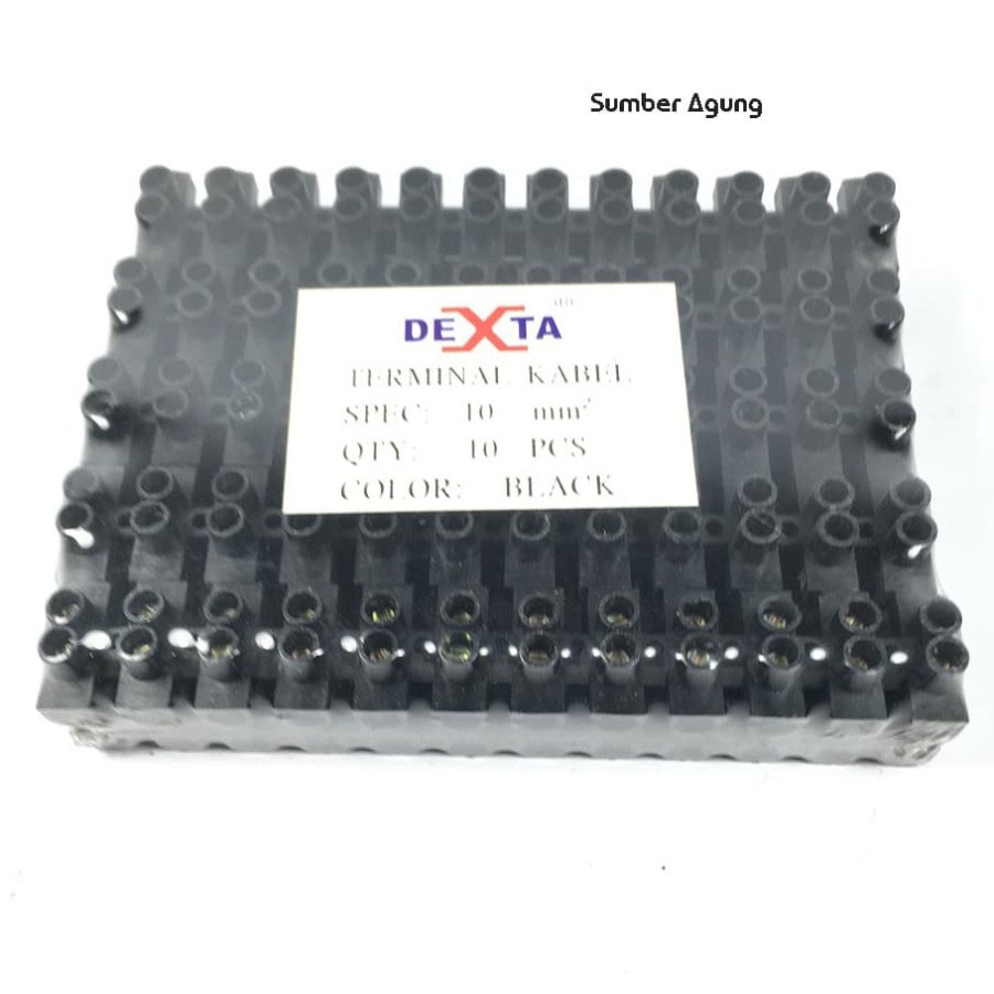 Terminal Kabel 10mm nomor 10 Merk Dekta Sambungan Kabel Hitam